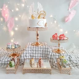 6Pcs-9pcs/Set Metal Cake Stand BAKE Display Wedding decoration cake decoration accessories