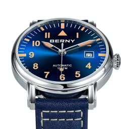 BERNY Aviation Automatic Watch Men Mechanical Luminous Army Military Classic Watch Sapphire Waterproof 100m Diver Wristwatch Men