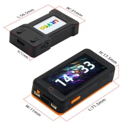 LILYGO® T-PicoC3 PicoPro 1.14-inch Display Module ESP32-C3 ESP32-C6 RP2040 Development Board Bluetooth 2.33-inch Touch Screen