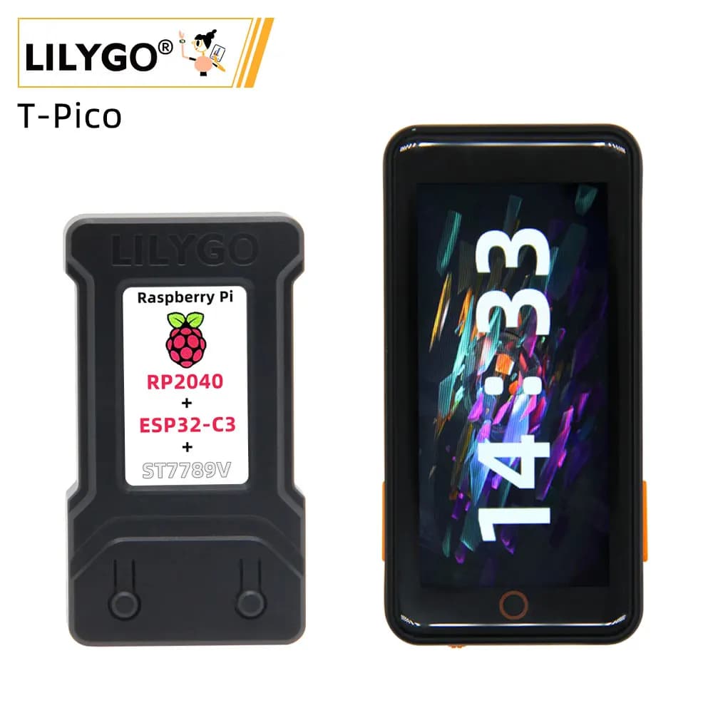 LILYGO® T-PicoC3 PicoPro 1.14-inch Display Module ESP32-C3 ESP32-C6 RP2040 Development Board Bluetooth 2.33-inch Touch Screen