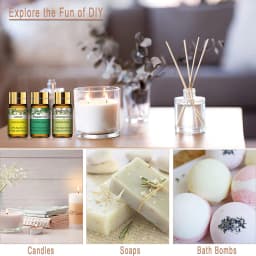PHATOIL 12pcs Gift Box Pure Natural Essential Oils for Humidifiers Diffuser Massage Spa Lavender Lemongrass Tea Tree Citronella