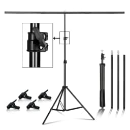 T-shape Metal Backdrop Background Stand Frame Support Multiple Sizes For Photography Photo Studio Video Cromakey Green Screen