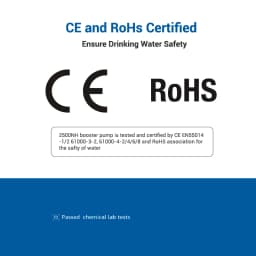 Coronwater RO 24V 50gpd Water Booster Pump 2500NH Increase Reverse Osmosis Water System Pressure