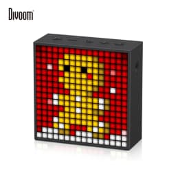 Divoom Timebox Evo Bluetooth Portable Speaker with Clock Alarm Programmable LED Display for Pixel Art Creation Unique Gift