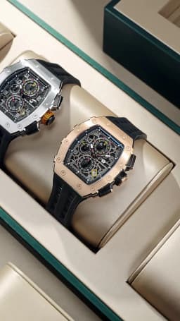 TSAR BOMBA Watch for Men Luxury Brand Tonneau Design Waterproof Clock Stainless Steel Wristwatch Fashion Rectangle Mens Watch