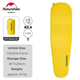 Naturehike Automatic Inflatable Cushion Outdoor Camping Mattress Travel Air Cushion Splicable Camping Mat Indoor Sleeping Pad