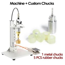 ZONESUN ZS-XGPZ1 Pneumatic Semi-Automatic Bottle Capping Machine Screw Capper with Foot Pedal for Round Glass Plastic Bottles
