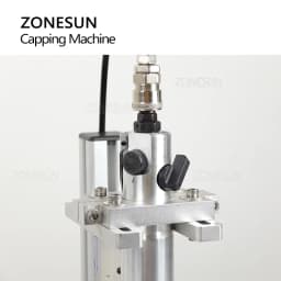 ZONESUN ZS-XGPZ1 Pneumatic Semi-Automatic Bottle Capping Machine Screw Capper with Foot Pedal for Round Glass Plastic Bottles