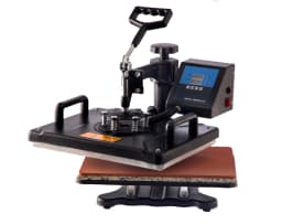Cheap 30*38CM 8 in 1 Combo Heat Press Machine Sublimation Printer 2D Heat Transfer Machine for Cap Mug Plate Tshirts CE Approved