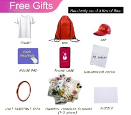 Cheap 30*38CM 8 in 1 Combo Heat Press Machine Sublimation Printer 2D Heat Transfer Machine for Cap Mug Plate Tshirts CE Approved