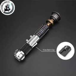 TXQSABER Replica OBW EP4 Kenobi Skywalker Collection Saber Bluetooth Metal Brass Hilt Jedi Master Cosplay Toys-No Blade