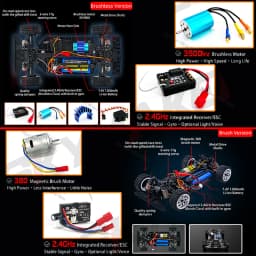 SG1607 SG1605 SG1606 UD1607 UD1608 Pro 1/16 RC Car High Speed 2.4G Brushless 4WD Drift Remote Control Racing Car toys For Boys
