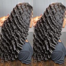 Loose Deep Wave Human Hair Wigs 13x4 Lace Frontal Human Hair Wig Loose Wave Curly Lace Front Wig 30Inch Pre-Plucked Lace Wigs