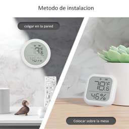 MOES Tuya ZigBee Smart Home Temperature And Humidity Sensor With LED Screen Works With Google Assistant and Tuya Zigbee Hub