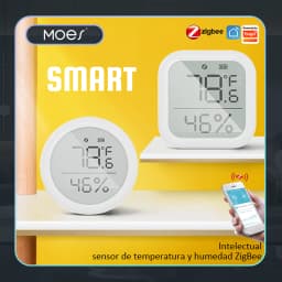 MOES Tuya ZigBee Smart Home Temperature And Humidity Sensor With LED Screen Works With Google Assistant and Tuya Zigbee Hub