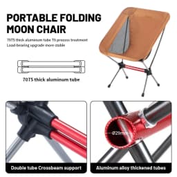 Naturehike Camping L01 L02 Moon Chair Portable Ultralight Outdoor Easy-Install Folding Fishing Picnic Beach Spherical Leg Chairs