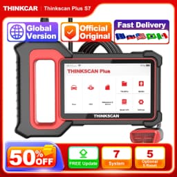 THINKCAR THINKSCAN PLUS S4 S7 ABS SRS ECM System Car Diagnostic Tools OBD2 Auto Scanner OBD 2 Code Coder Reader Free Update