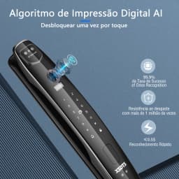 3D Face Smart Door Lock Security Camera Monitor Intelligent Fingerprint Password Biometric Electronic Key Unlock