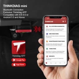 THINKCAR Thinkdiag MINI OBD2 Scanner Full System Bluetooth Automotive Diagnostic Tool OBD Code Reader Scan Lifetime Free Update