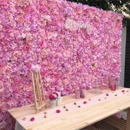 40x60cm Silk Rose Flower Champagne Artificial Flower for Wedding Decoration Flower Wall Panels Romantic Wedding Backdrop Decor