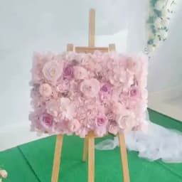 40x60cm Silk Rose Flower Champagne Artificial Flower for Wedding Decoration Flower Wall Panels Romantic Wedding Backdrop Decor