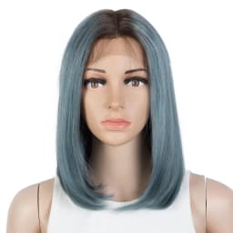Sleek Short Human Hair Wigs For Women 13X5X2 Straight Bob Lace Front Wig Blonde Pink Red Colored Remy Brazilian Hair Hair Wigs