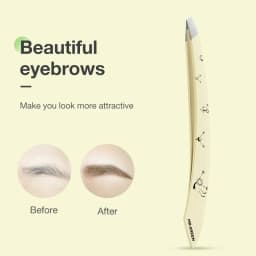 MR.GREEN Curve Handle Eyebrows Tweezers Professional Fine Hairs Puller Makeup Tools Stainless Steel Beauty Clips Removal
