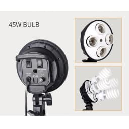 SH 50x70CM Four Lamp Softbox Kit Photographic Lighting With 8pcs Bulb Soft Box Photographic Lightings Camera Photo Accessories