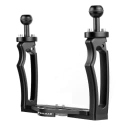 FEICHAO Dual Handle Aluminium Tray Stabilizer Rig for Underwater Camera Housing Case Diving Tray Mount for GoPro13 Action Camera
