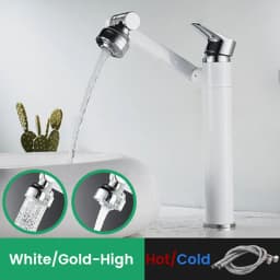1080 Degree Basin Faucet Kitchen Sink Faucet Bathroom Faucet Mixer Aerator 2 In 1 Black Tap Heated Faucet Gourmet Mixer Tapware