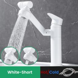1080 Degree Basin Faucet Kitchen Sink Faucet Bathroom Faucet Mixer Aerator 2 In 1 Black Tap Heated Faucet Gourmet Mixer Tapware