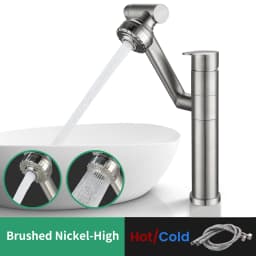 1080 Degree Basin Faucet Kitchen Sink Faucet Bathroom Faucet Mixer Aerator 2 In 1 Black Tap Heated Faucet Gourmet Mixer Tapware