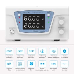 Bench Source Laboratory DC Stabilized Power Supply Adjustable Variable Digital Regulated Power Supply 30V 20A 60V 10A Wanptek