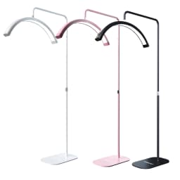 Fosoto FT-Y8II 28 Inch Led Lash Light Half-Moon Shaped Light Led Video Light With Floor Tripod For Tattoo Beauty Salon Eyelash