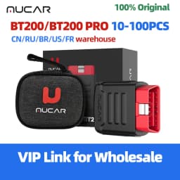 10PCS MUCAR BT200/BT200 PRO OBD2 Code Reader Diagnostice Tools OBD2 Scanner Diagnose All Car Systems Buletooth Scan Tools