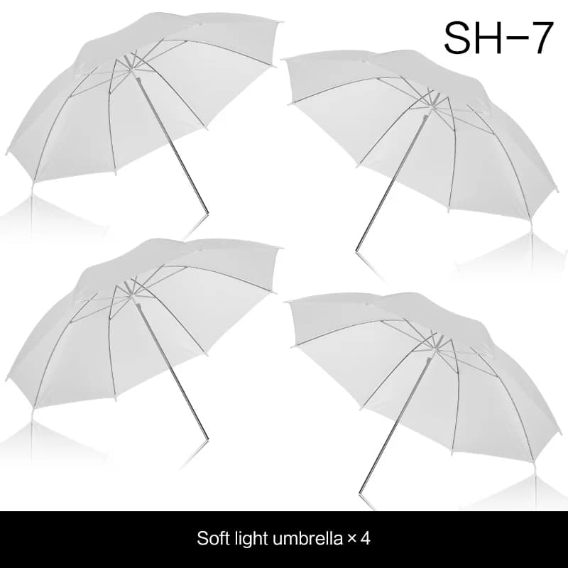 4 Pack 33"/83cm Soft Umbrella White Translucent for Photo and Video Studio Shooting Photography Light Photo Studio Flash