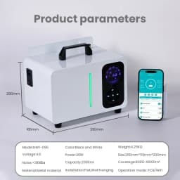 Museum360 Scents up to 3000 Square Feet Metal Aroma Diffuser Perfume Flavoring Commercial Fragrance Electric Smell for Home WIFI