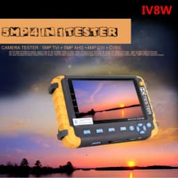 Upgraded IV8W IV8C 5 Inch CCTV Tester Monitor 8MP TVI AHD CVI CVBS Security Camera Tester Support PTZ Audio VGA HDMI Input