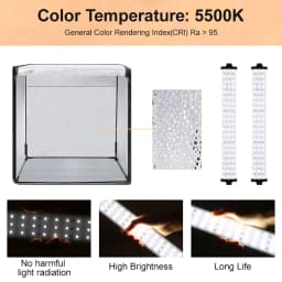 32inch/24inch Studio Photography Light Box High Quality Leds Cri95+ Lights Box Shooting Tent With Adjustable Bright For Photos