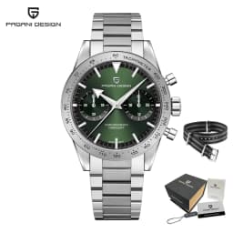 2026 New PAGANI DESIGN Retro Wide Arrow Watches Luxury Quartz Watch For Men Sport Speed Chronograph VK64 Movt AR Sapphire Glass