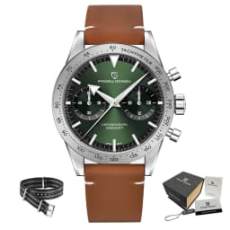 2026 New PAGANI DESIGN Retro Wide Arrow Watches Luxury Quartz Watch For Men Sport Speed Chronograph VK64 Movt AR Sapphire Glass