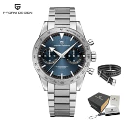2026 New PAGANI DESIGN Retro Wide Arrow Watches Luxury Quartz Watch For Men Sport Speed Chronograph VK64 Movt AR Sapphire Glass