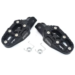 1 Pair Universal 8mm Metal Motorcycle Foot Pegs Pedals Footrests With Spring for Dirt Pit Bike