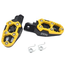 1 Pair Universal 8mm Metal Motorcycle Foot Pegs Pedals Footrests With Spring for Dirt Pit Bike