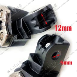 1 Pair Universal 8mm Metal Motorcycle Foot Pegs Pedals Footrests With Spring for Dirt Pit Bike