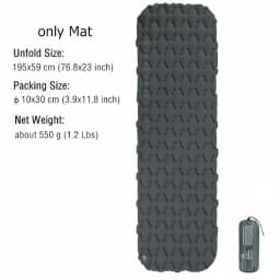 Naturehike Camping Mat Ultralight Sleeping Pad Outdoor Air Mat Portable Camping Folding Bed Beach Travel Inflatable Mattress