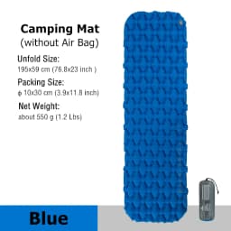 Naturehike Camping Mat Ultralight Sleeping Pad Outdoor Air Mat Portable Camping Folding Bed Beach Travel Inflatable Mattress