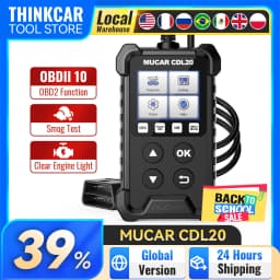 MUCAR CDL20 OBD2 Scanner Professional Auto Engine System Diagnostic Tool Lifetime Free Automotive DTC Lookup Code Reader