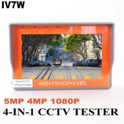 Portable CCTV Tester IV8W 8MP AHD/CVI/TVI Mini Monitor Cameras Tester HDMI VGA Input Video Cable Security Camera Tester