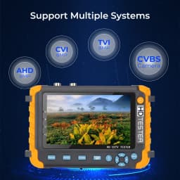 Portable CCTV Tester IV8W 8MP AHD/CVI/TVI Mini Monitor Cameras Tester HDMI VGA Input Video Cable Security Camera Tester